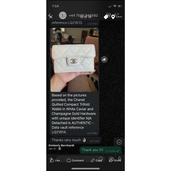 Chanel Compact Trifold Wallet - Picture 2 of 15